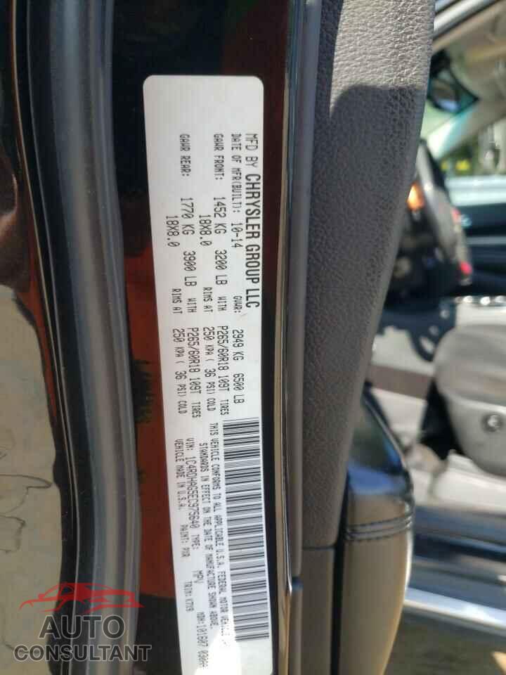 DODGE DURANGO 2014 - 1C4RDHAG5EC975640