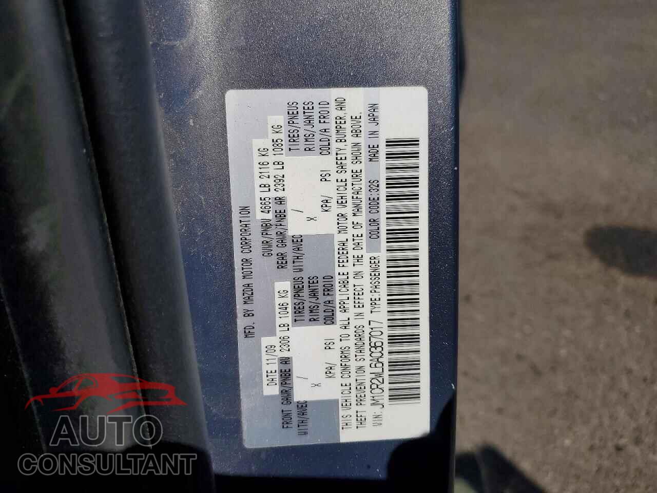 MAZDA 5 2010 - JM1CR2WL6A0367017