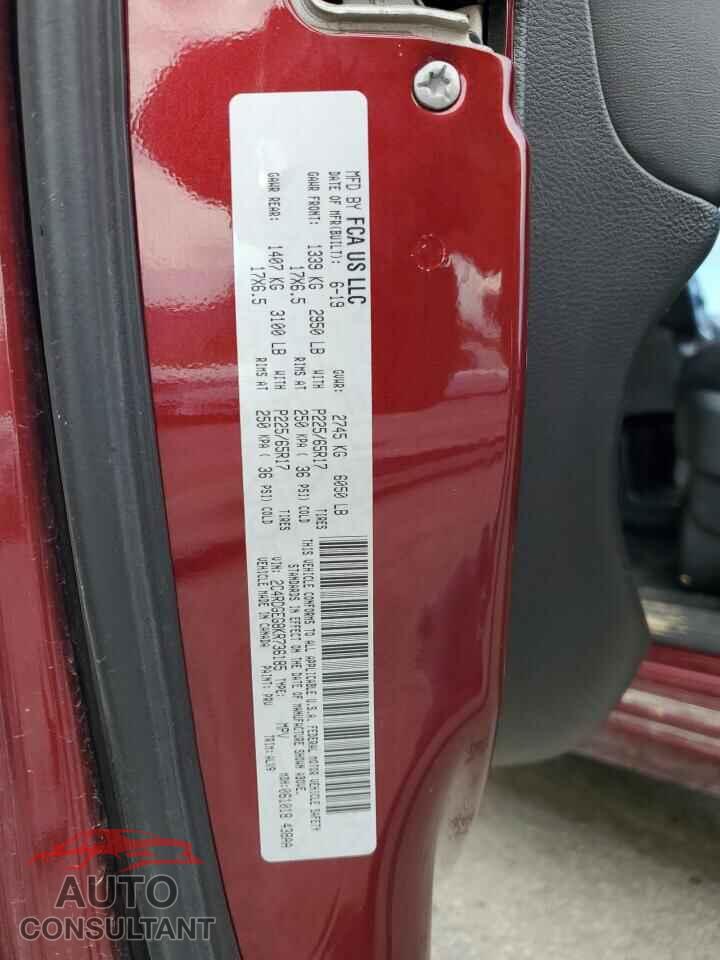 DODGE CARAVAN 2019 - 2C4RDGEG8KR736185