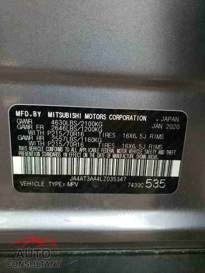 MITSUBISHI ECLIPSE 2020 - JA4AT3AA4LZ035347