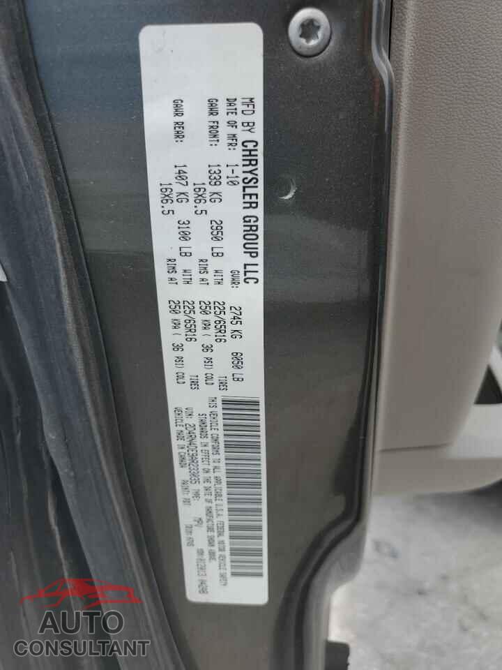 DODGE CARAVAN 2010 - 2D4RN4DE9AR233035