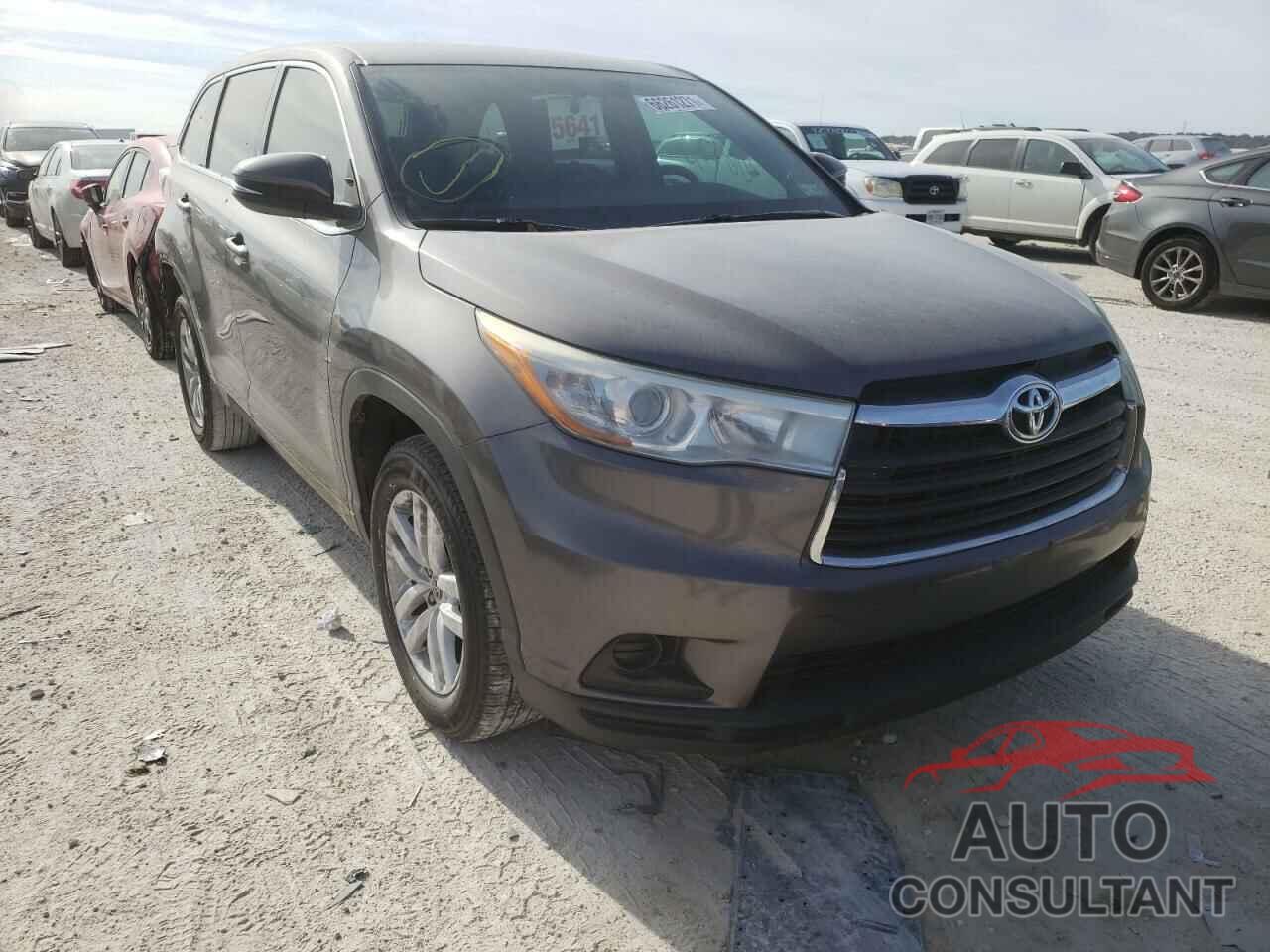 TOYOTA HIGHLANDER 2016 - 5TDZARFH9GS018459