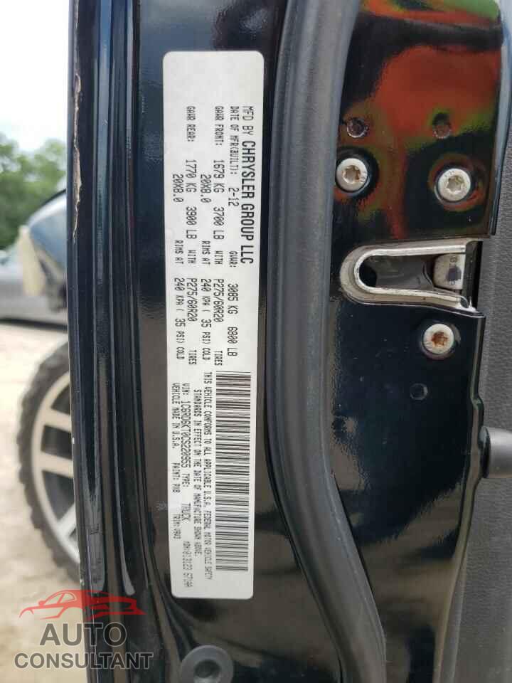 DODGE RAM 1500 2012 - 1C6RD6KT0CS220955
