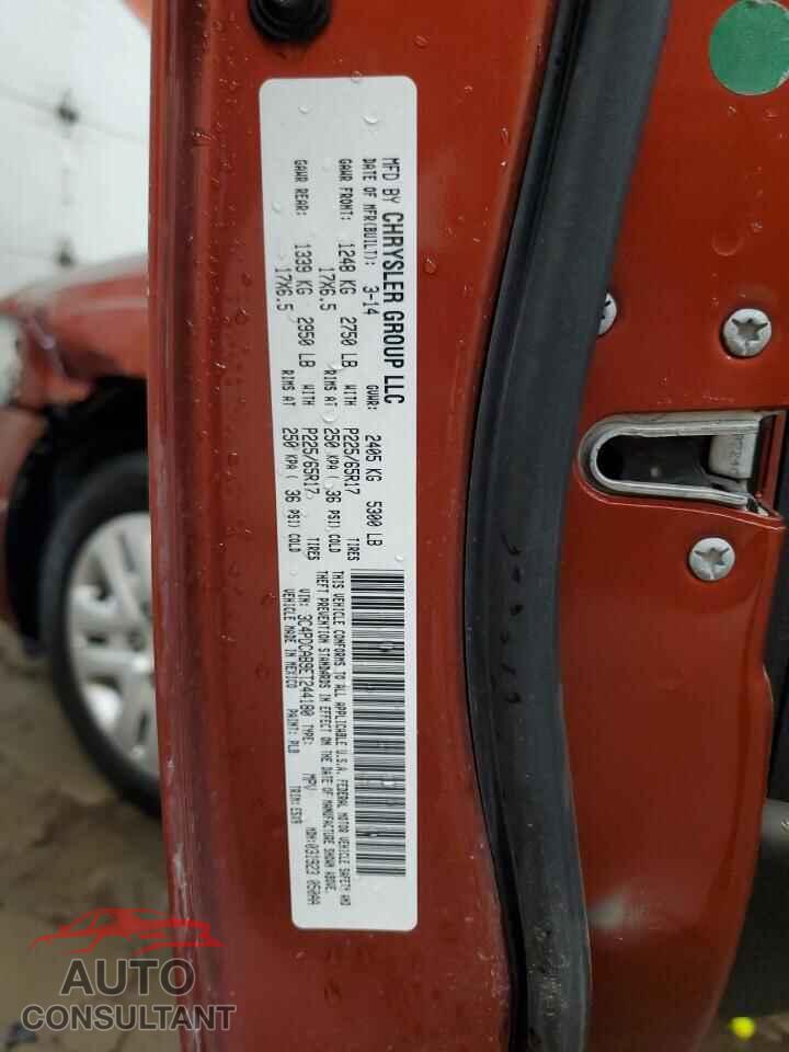 DODGE JOURNEY 2014 - 3C4PDCAB9ET244180