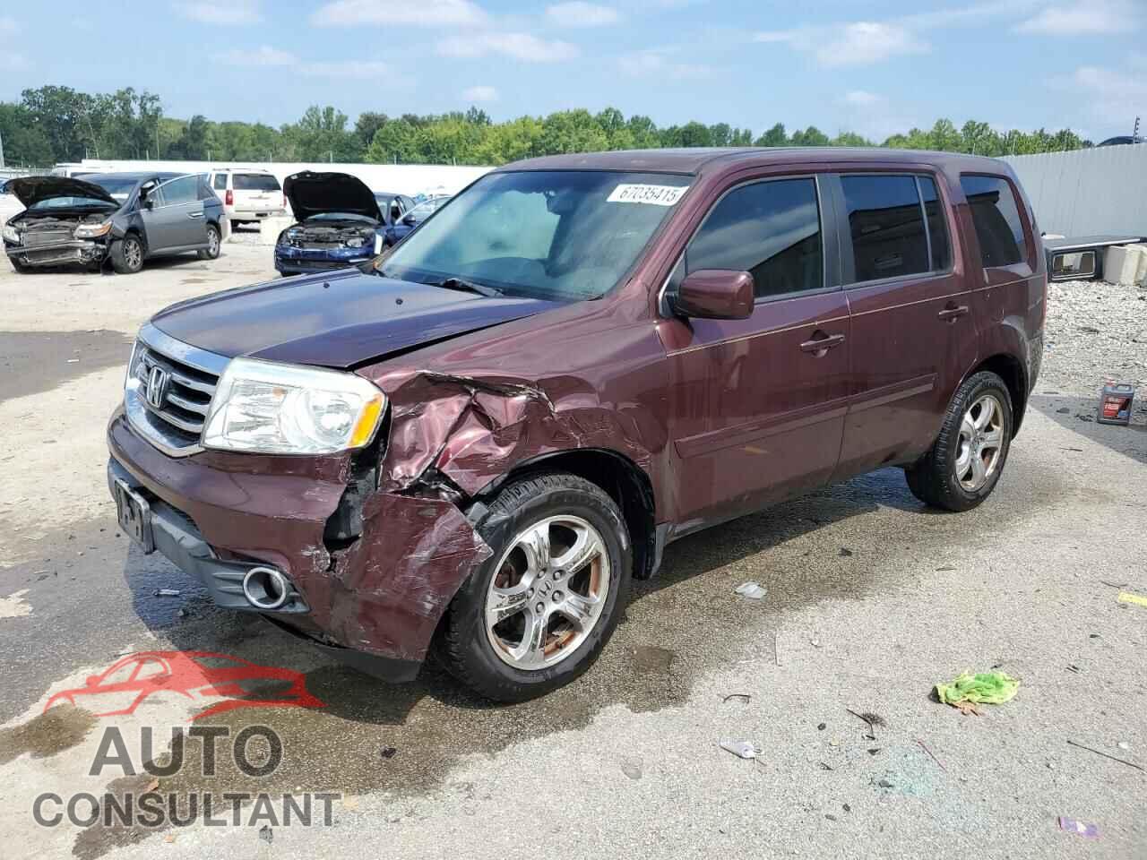 HONDA PILOT 2012 - 5FNYF4H68CB032122
