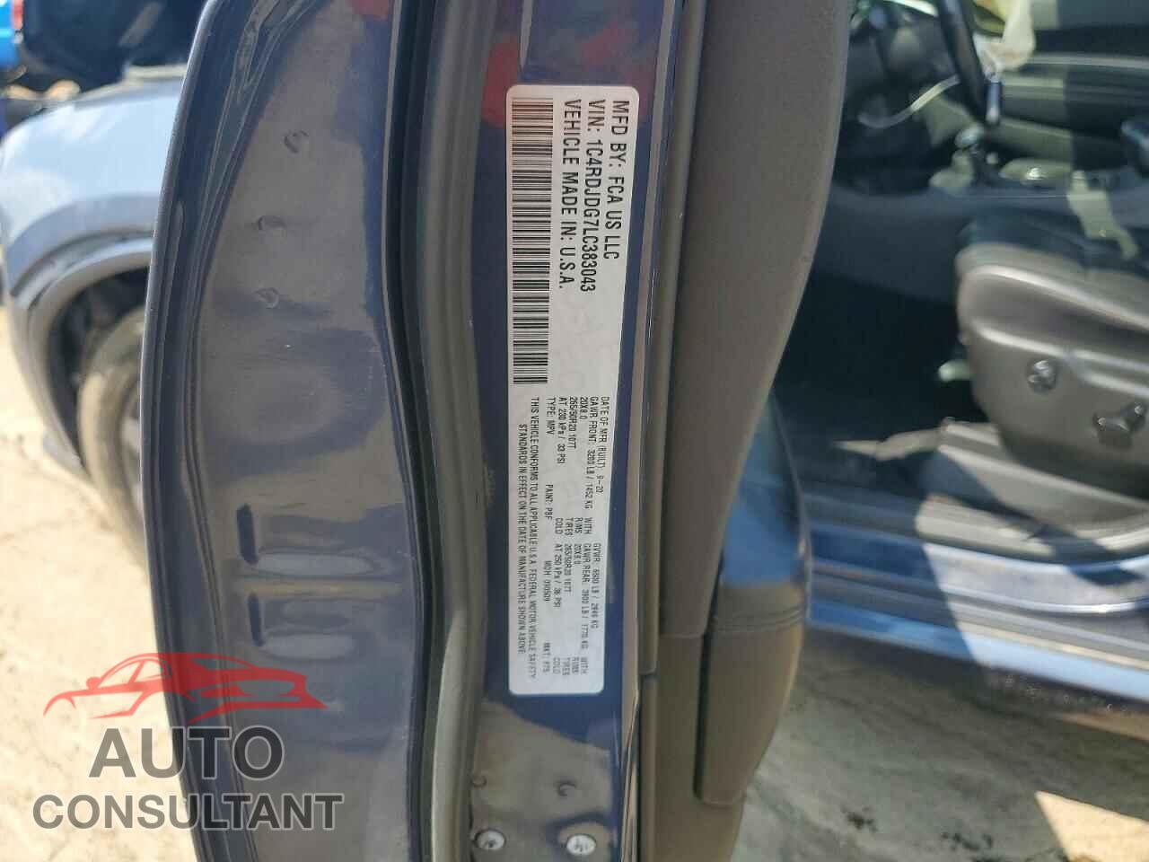 DODGE DURANGO 2020 - 1C4RDJDG7LC383043
