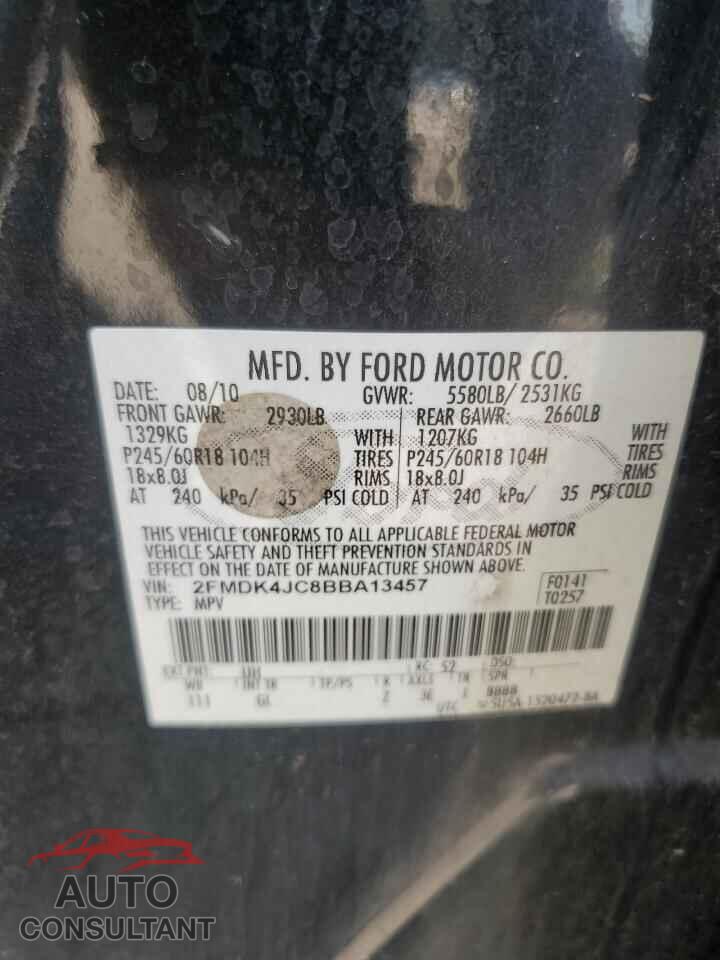 FORD EDGE 2011 - 2FMDK4JC8BBA13457
