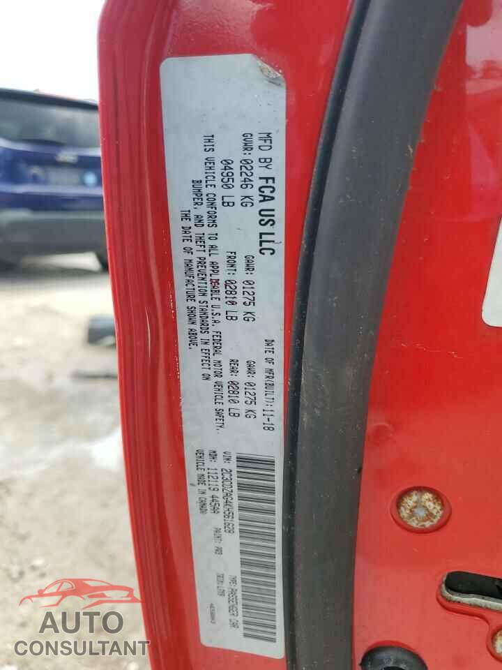 DODGE CHALLENGER 2019 - 2C3CDZAG4KH561628