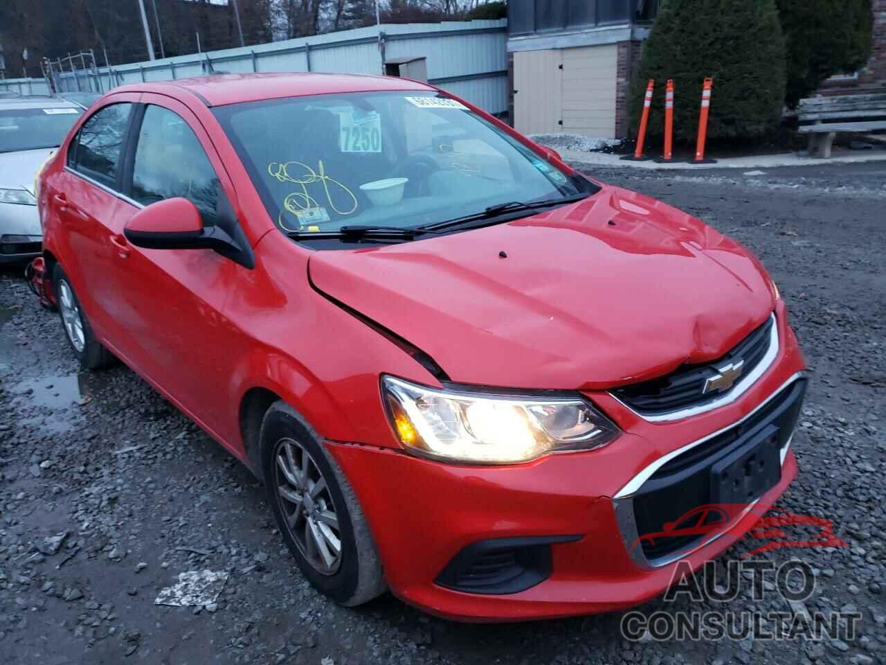 CHEVROLET SONIC 2017 - 1G1JD5SG8H4109092