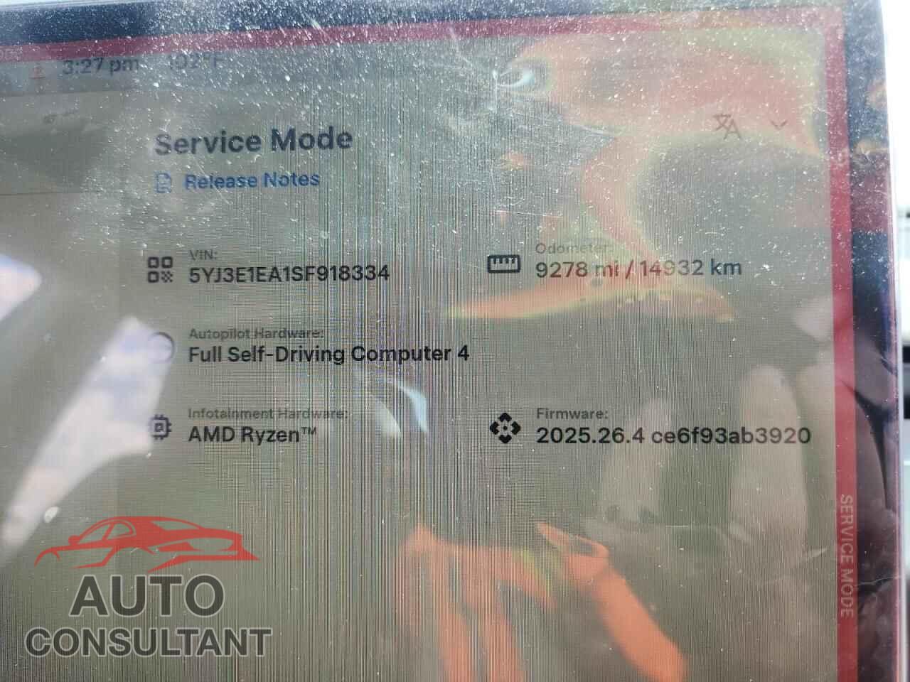 TESLA MODEL 3 2025 - 5YJ3E1EA1SF918334