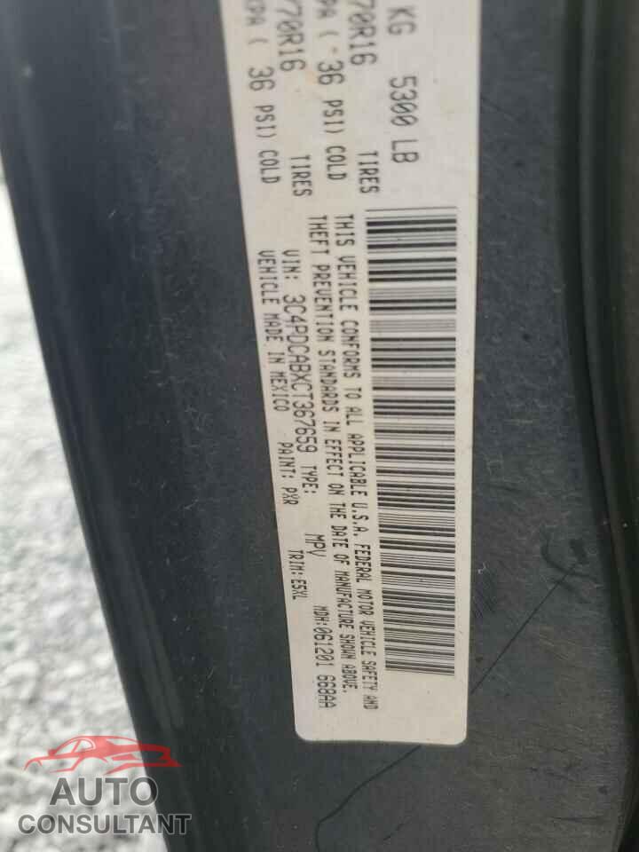 DODGE JOURNEY 2012 - 3C4PDCABXCT367659