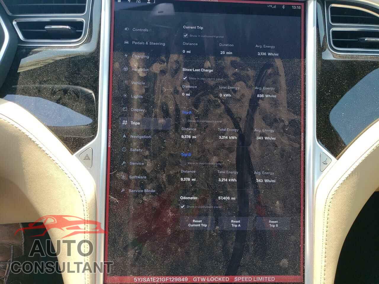 TESLA MODEL S 2016 - 5YJSA1E21GF129849
