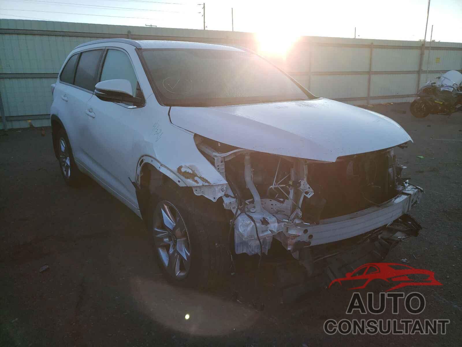 TOYOTA HIGHLANDER 2016 - 5TDDKRFH0GS293077