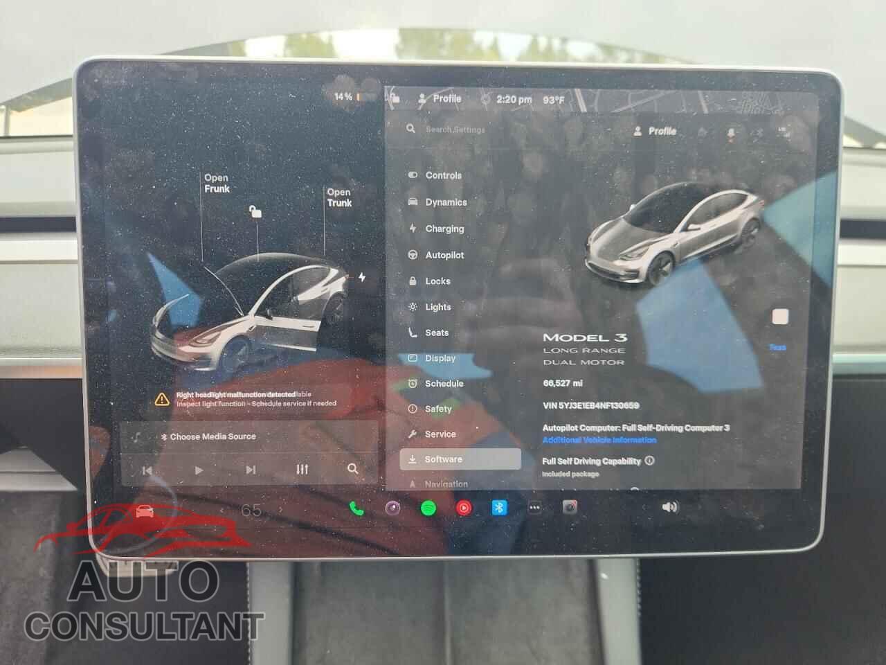 TESLA MODEL 3 2022 - 5YJ3E1EB4NF130659