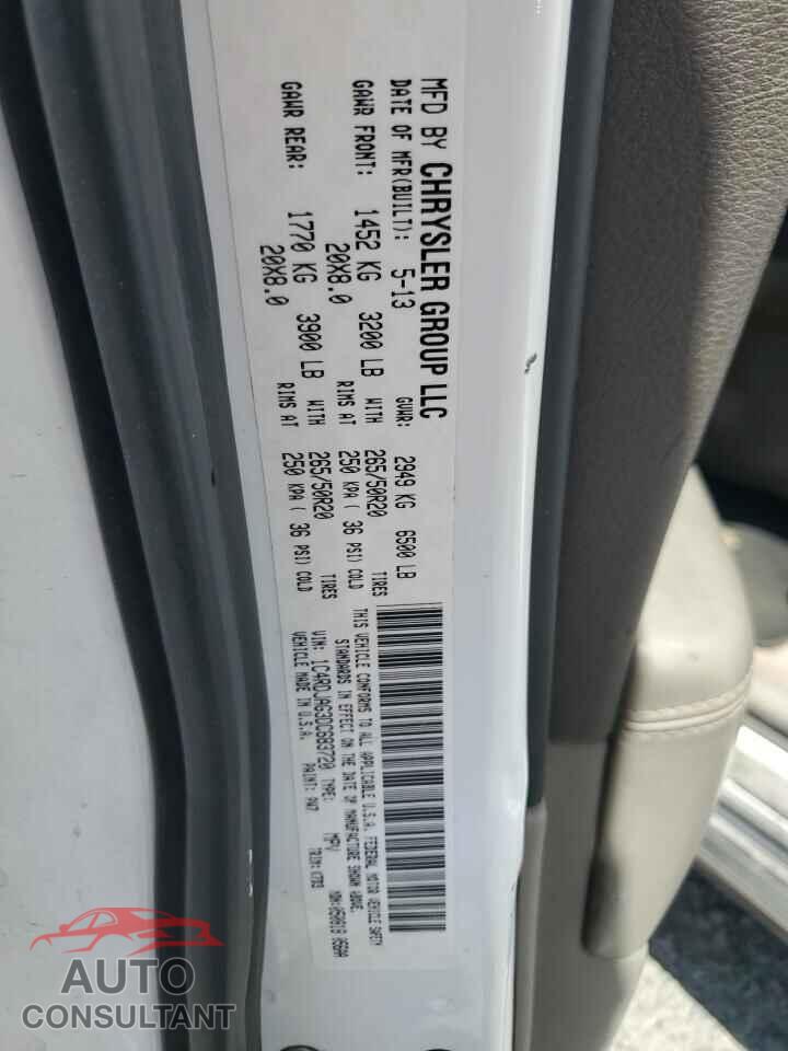 DODGE DURANGO 2013 - 1C4RDJAG3DC683720