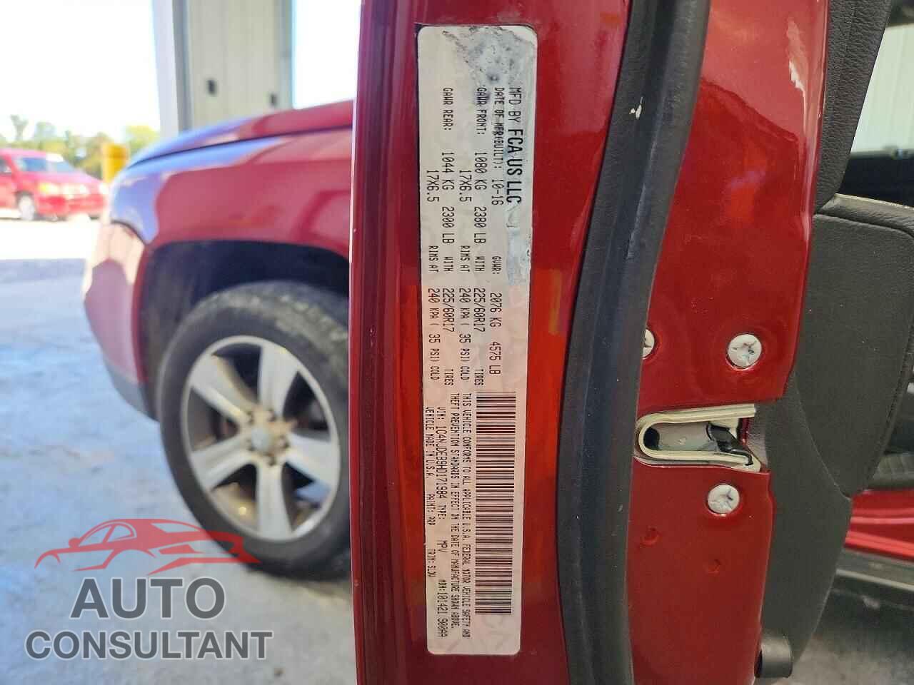 JEEP COMPASS 2017 - 1C4NJDEB9HD171984