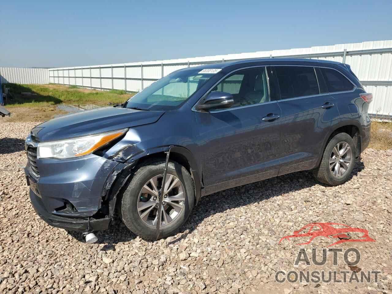TOYOTA HIGHLANDER 2014 - 5TDJKRFHXES010393