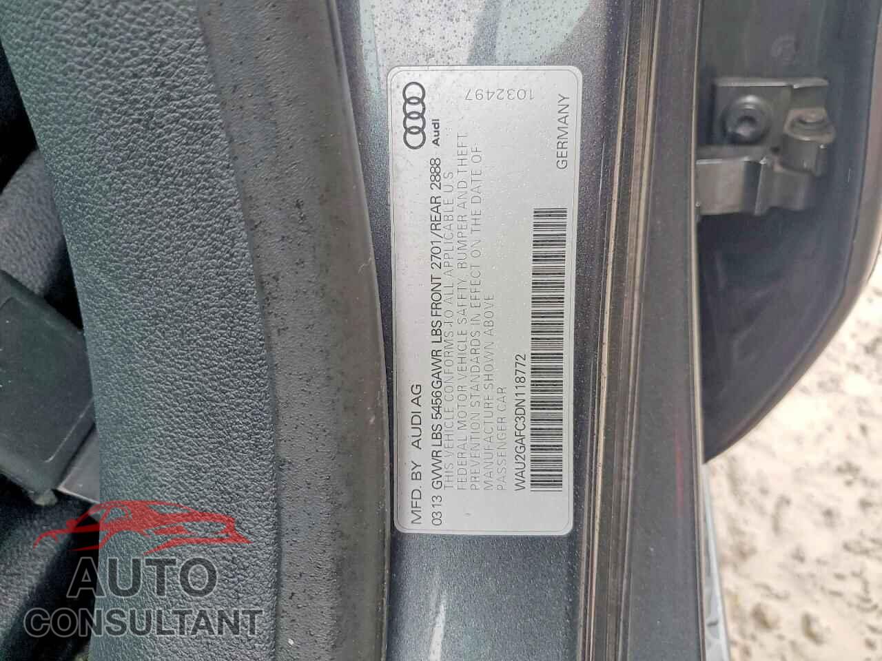 AUDI A7 2013 - WAU2GAFC3DN118772