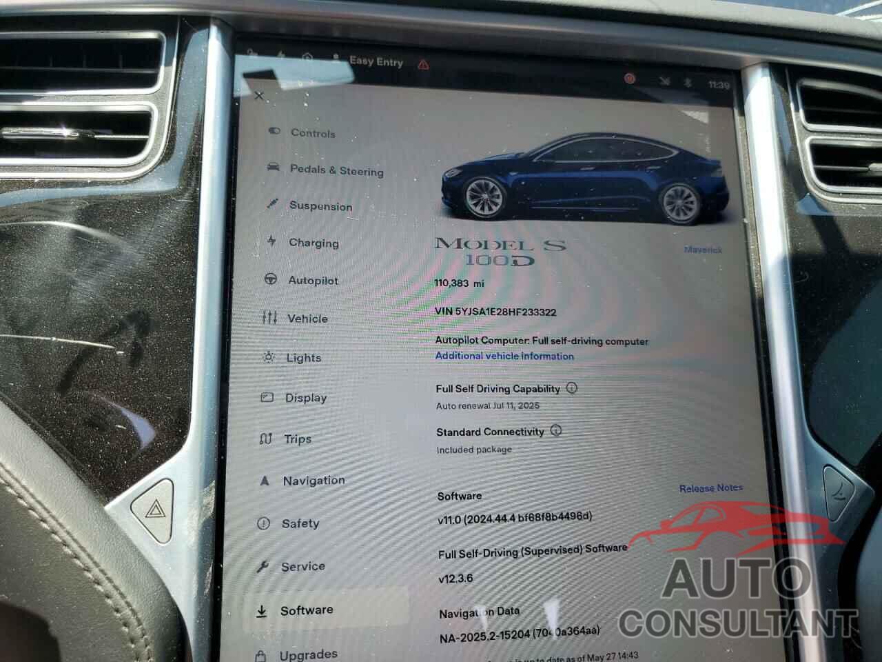 TESLA MODEL S 2017 - 5YJSA1E28HF233322
