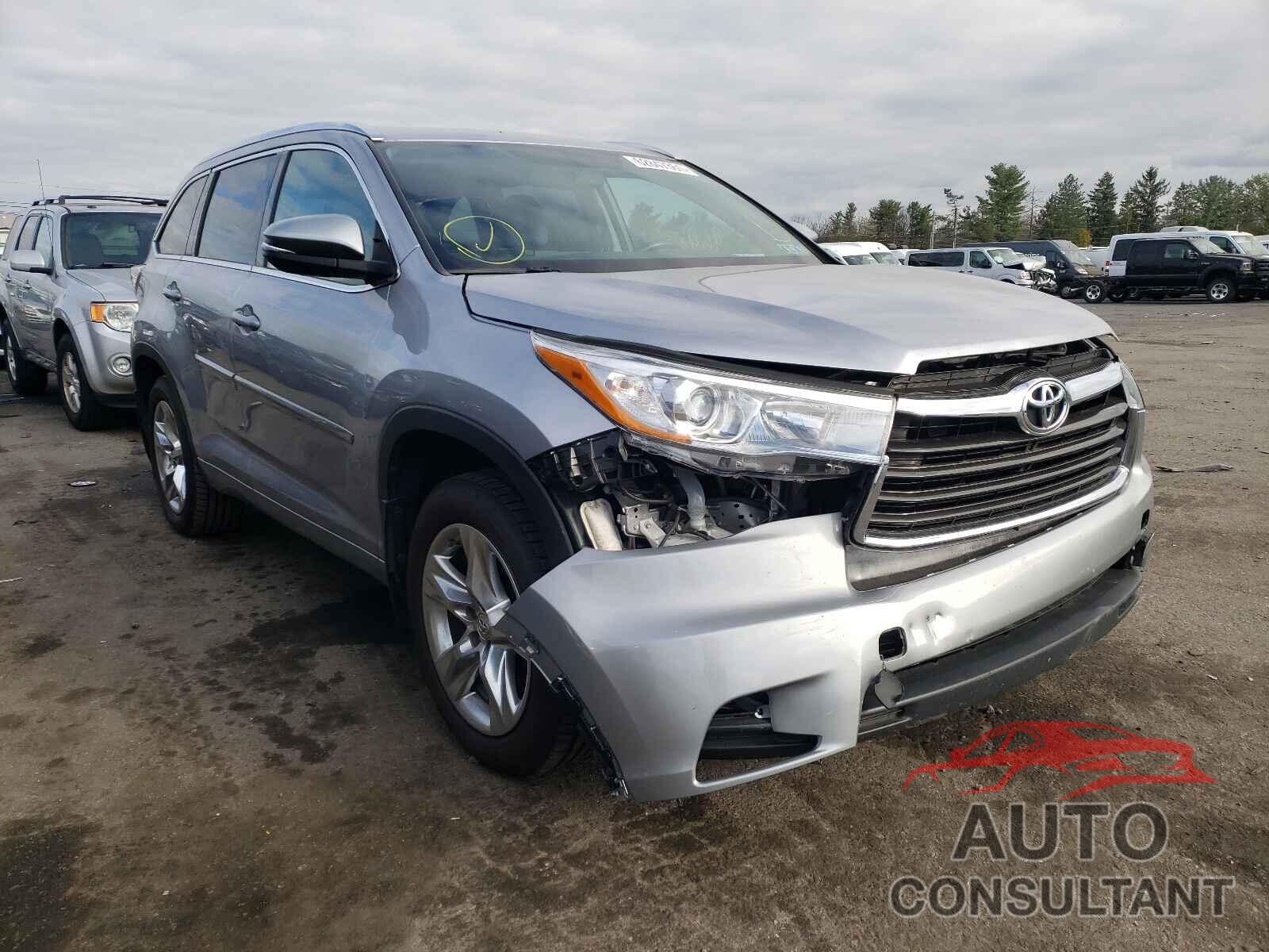 TOYOTA HIGHLANDER 2016 - 5TDDKRFH1GS351018