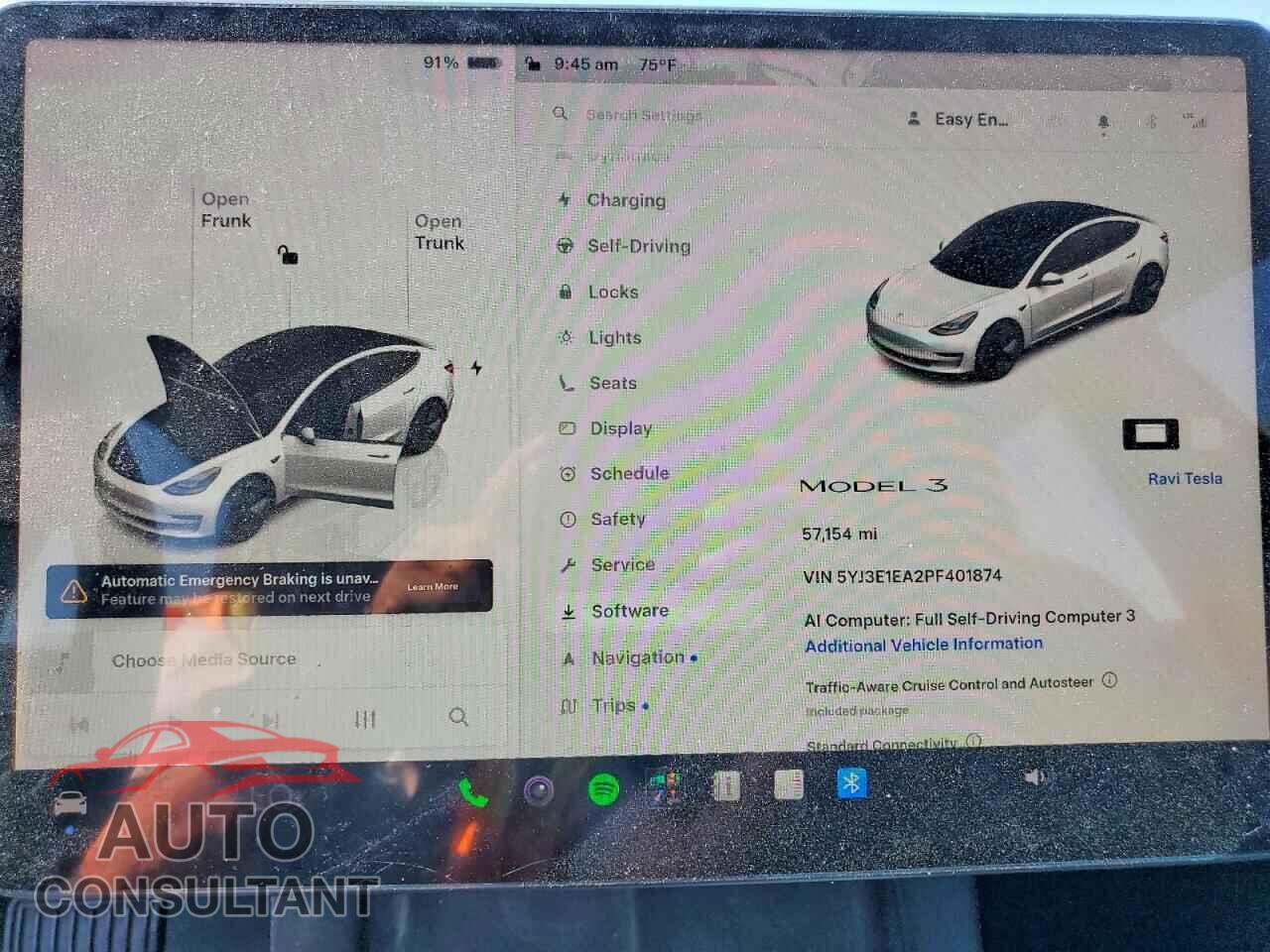 TESLA MODEL 3 2023 - 5YJ3E1EA2PF401874