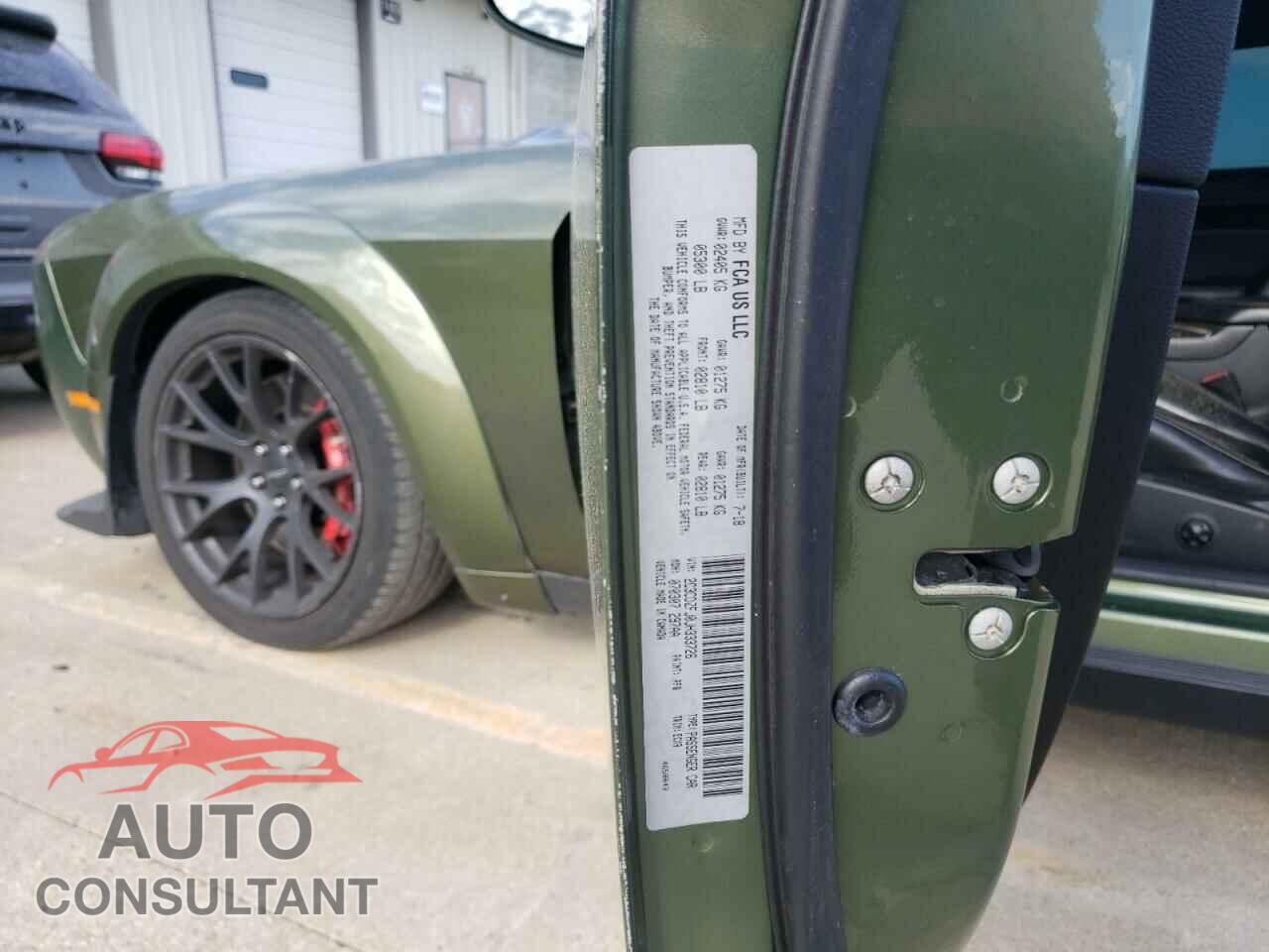 DODGE CHALLENGER 2018 - 2C3CDZFJ0JH333726