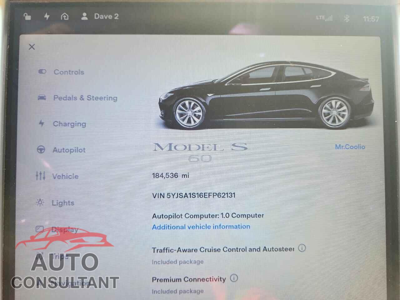 TESLA MODEL S 2014 - 5YJSA1S16EFP62131