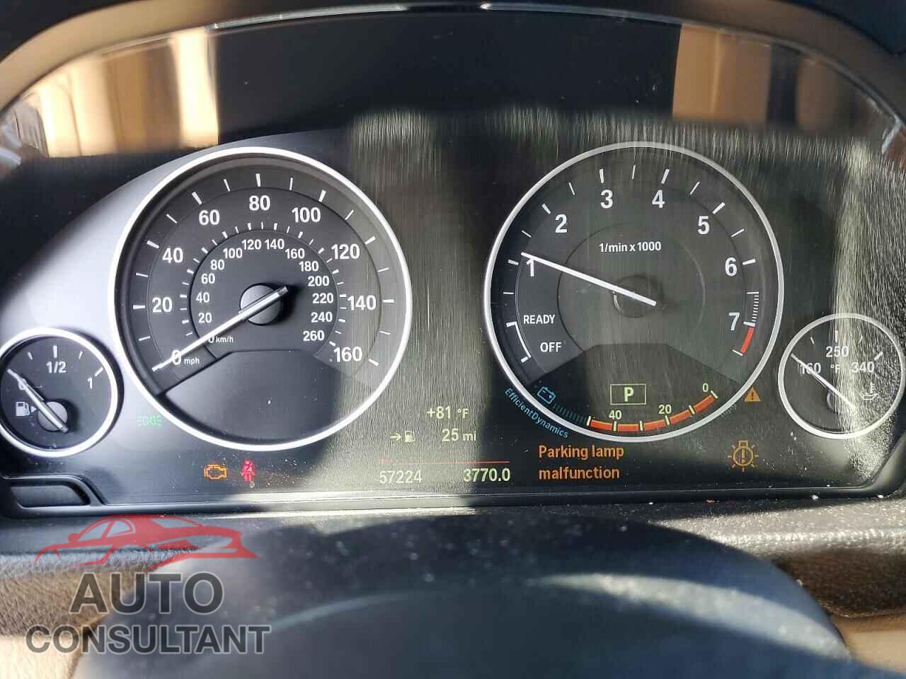 BMW 3 SERIES 2015 - WBA3B3G57FNR87067