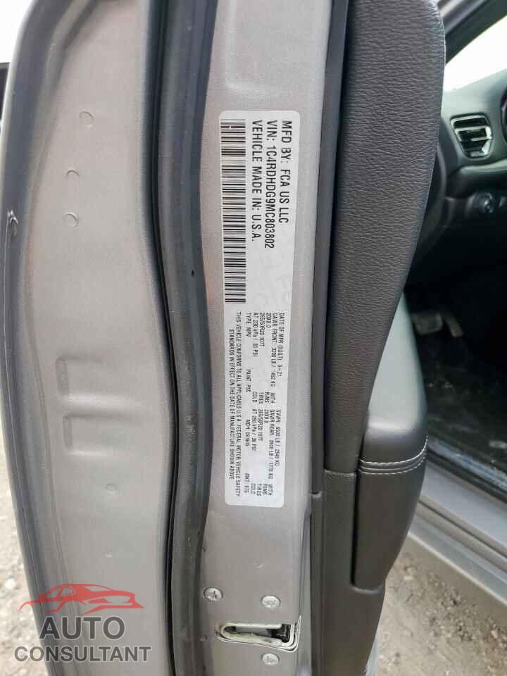 DODGE DURANGO 2021 - 1C4RDHDG9MC803802