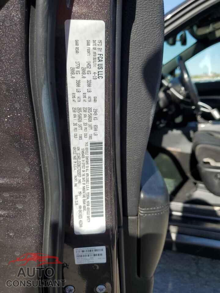 DODGE DURANGO 2019 - 1C4RDJDG9KC722657