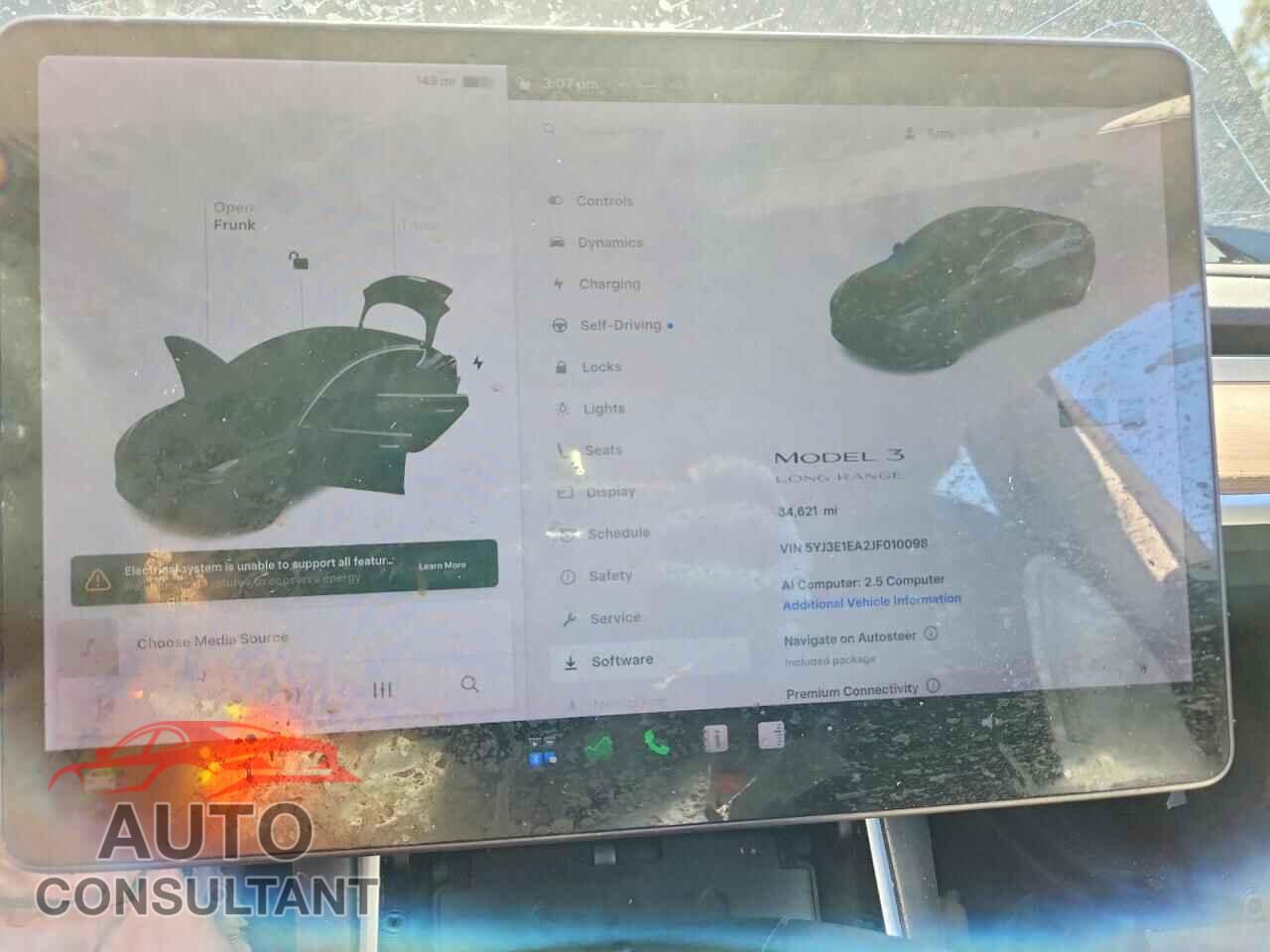 TESLA MODEL 3 2018 - 5YJ3E1EA2JF010098