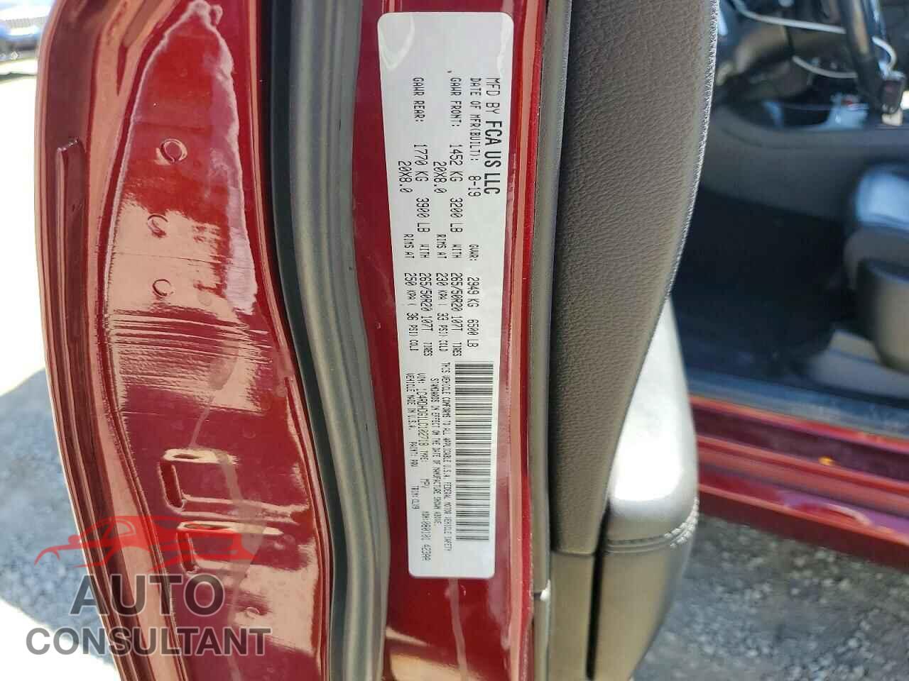 DODGE DURANGO 2020 - 1C4RDHDG1LC102718