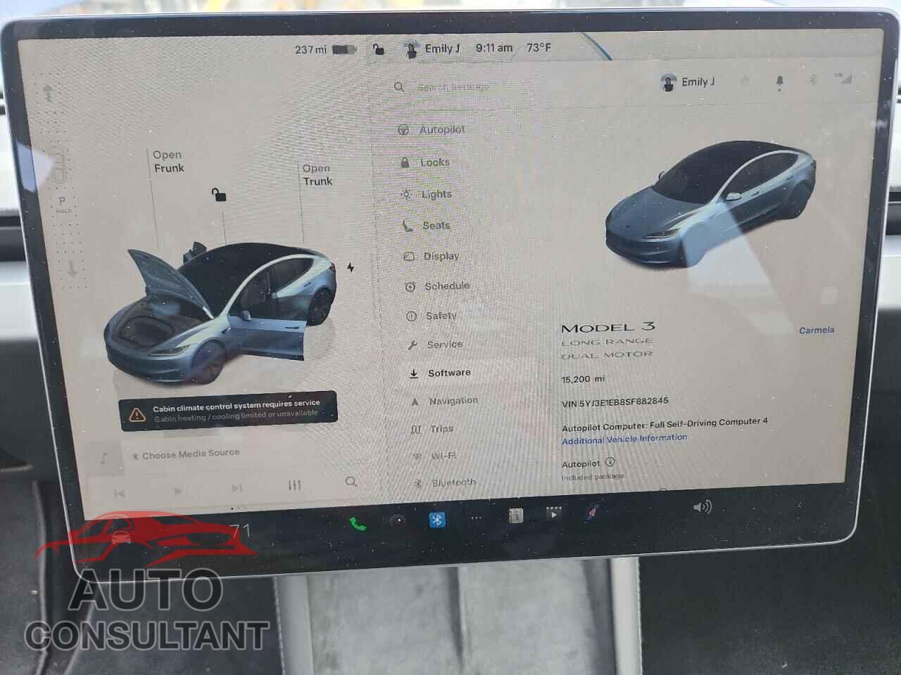 TESLA MODEL 3 2025 - 5YJ3E1EB8SF882845