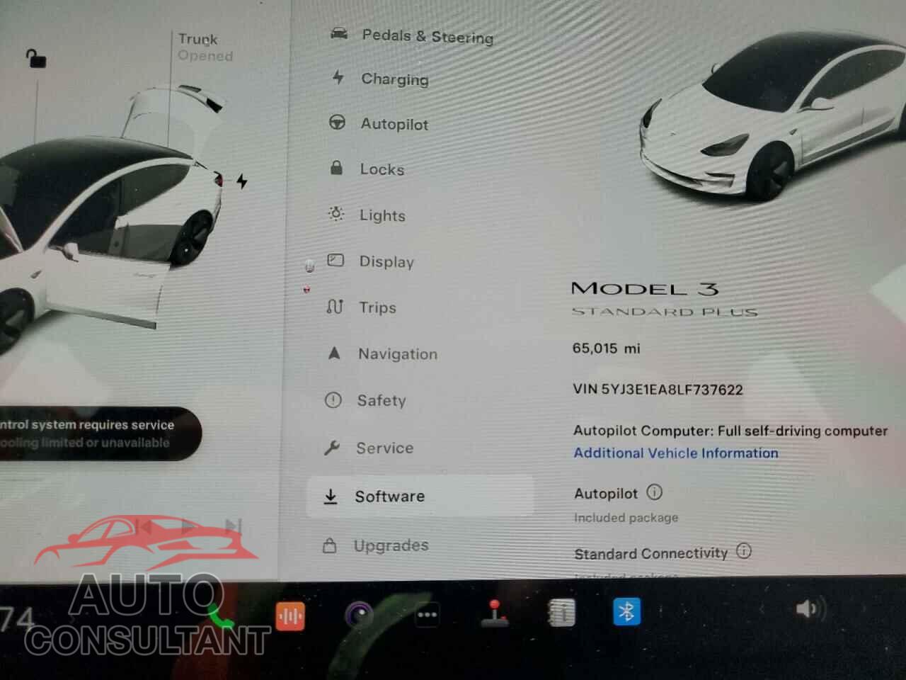 TESLA MODEL 3 2020 - 5YJ3E1EA8LF737622