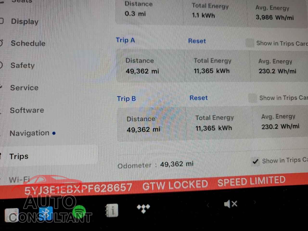 TESLA MODEL 3 2023 - 5YJ3E1EBXPF628657