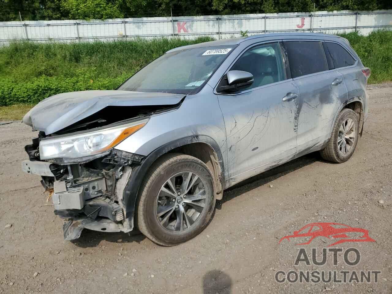 TOYOTA HIGHLANDER 2016 - 5TDJKRFH6GS278425
