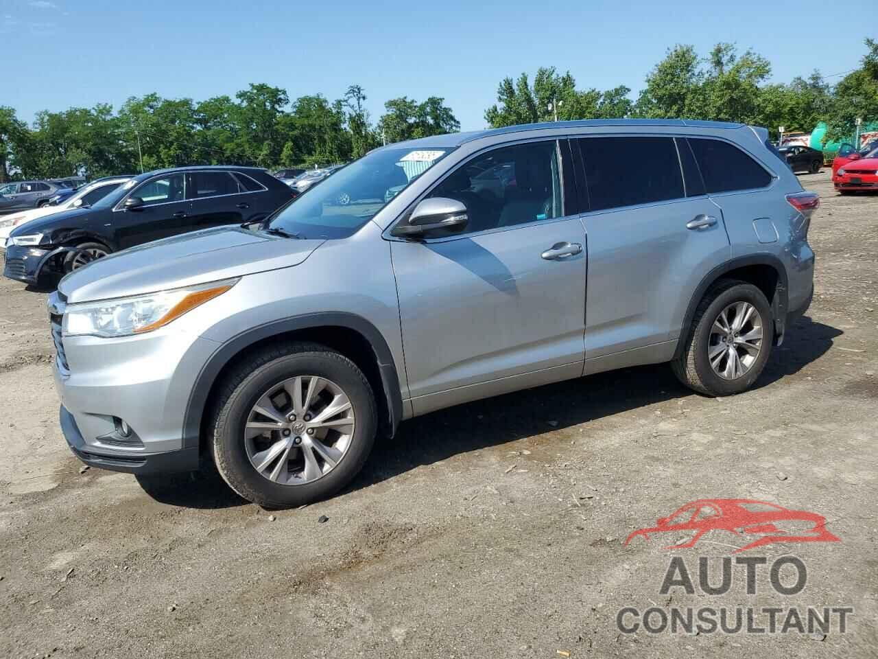 TOYOTA HIGHLANDER 2015 - 5TDJKRFH7FS224159