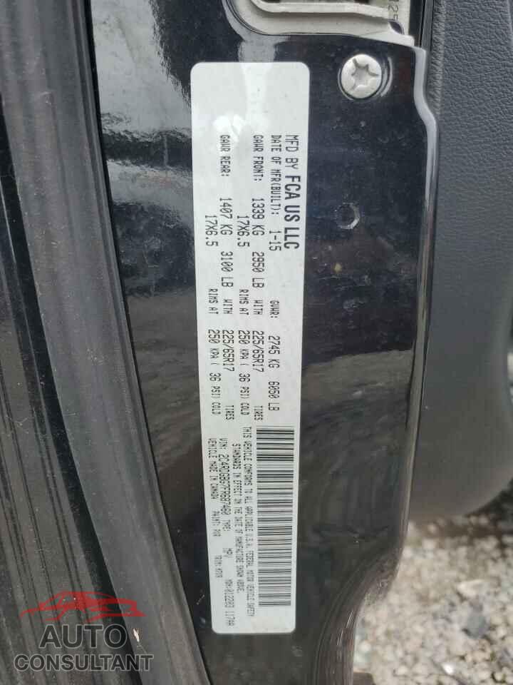 DODGE CARAVAN 2015 - 2C4RDGBG7FR687460