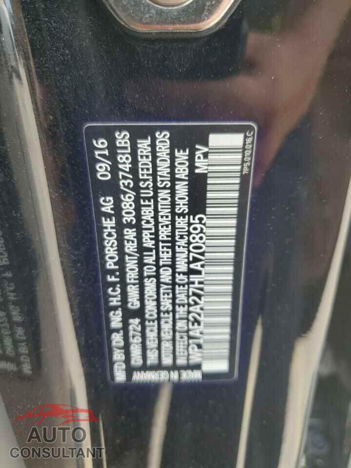 PORSCHE CAYENNE 2017 - WP1AE2A27HLA70895