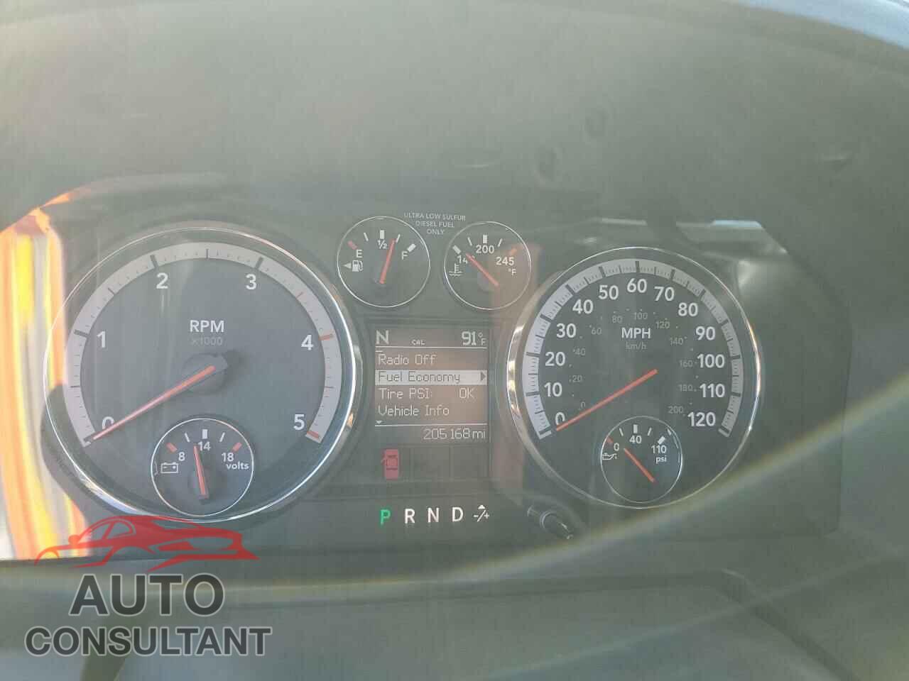 DODGE RAM 2500 2012 - 3C6UD5NL8CG291439