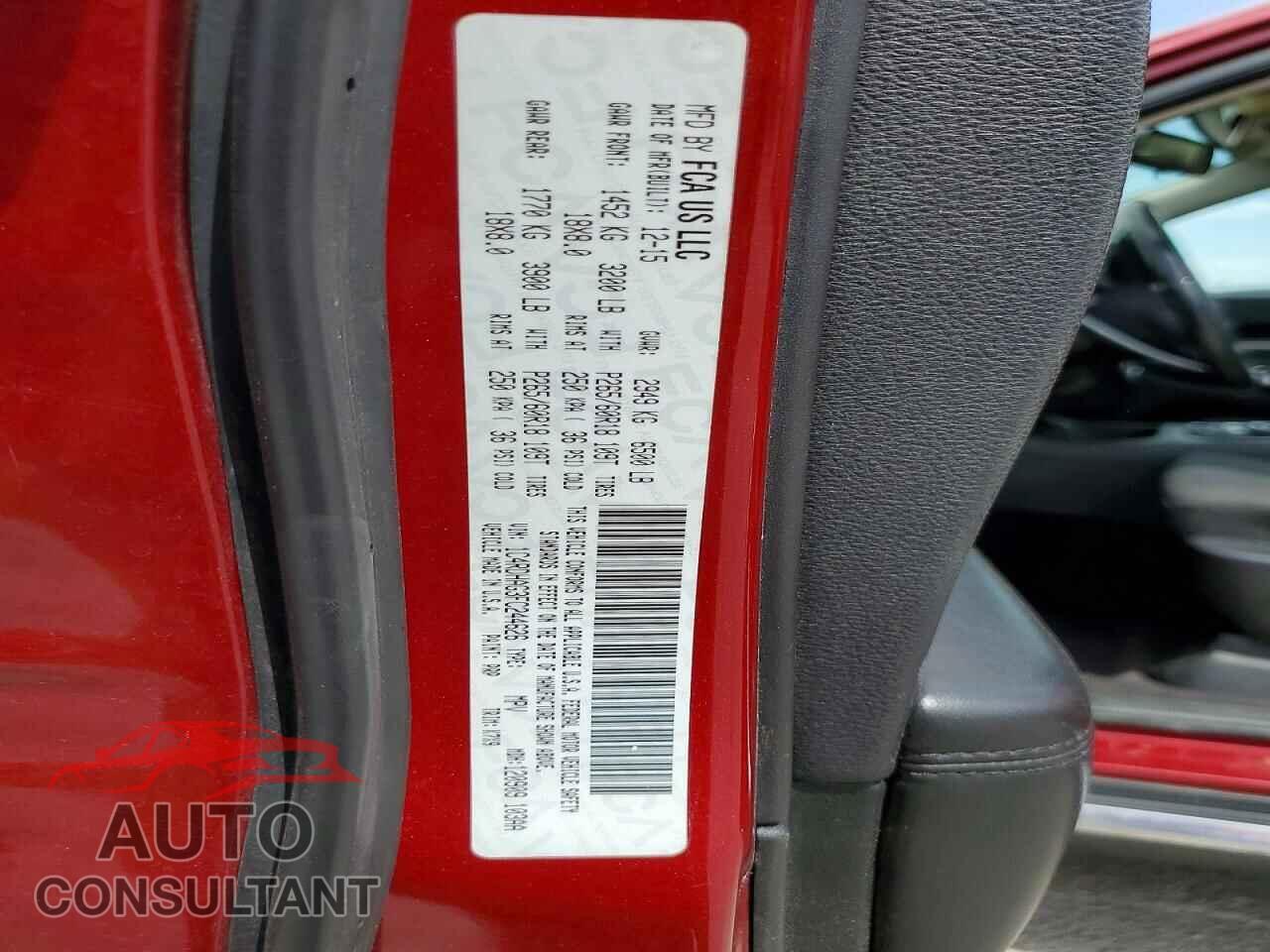 DODGE DURANGO 2015 - 1C4RDHAG3FC244626
