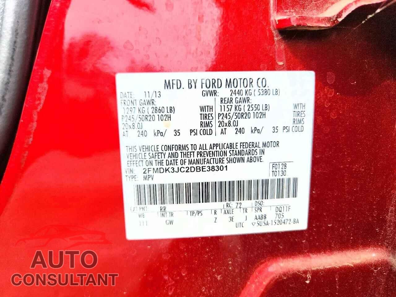 FORD EDGE 2013 - 2FMDK3JC2DBE38301