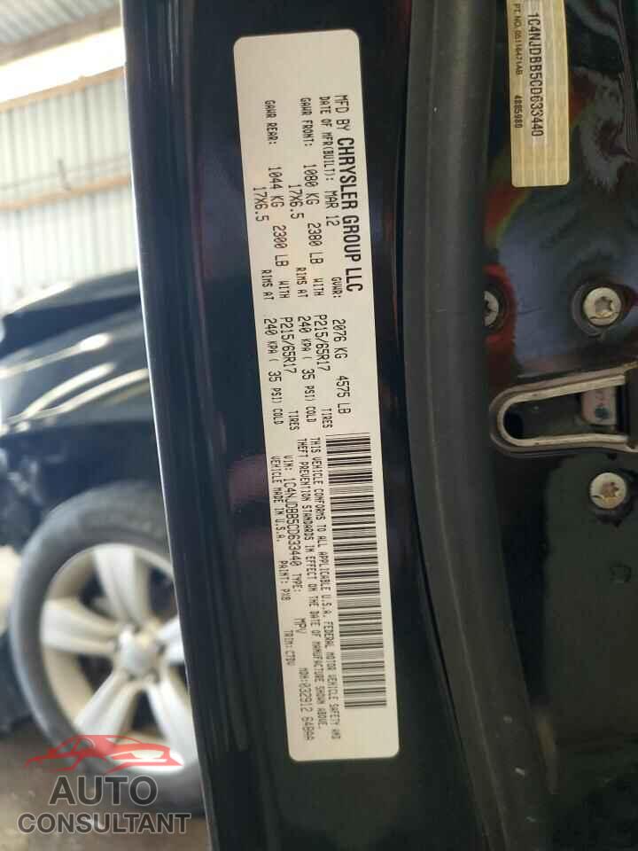 JEEP COMPASS 2012 - 1C4NJDBB5CD633440