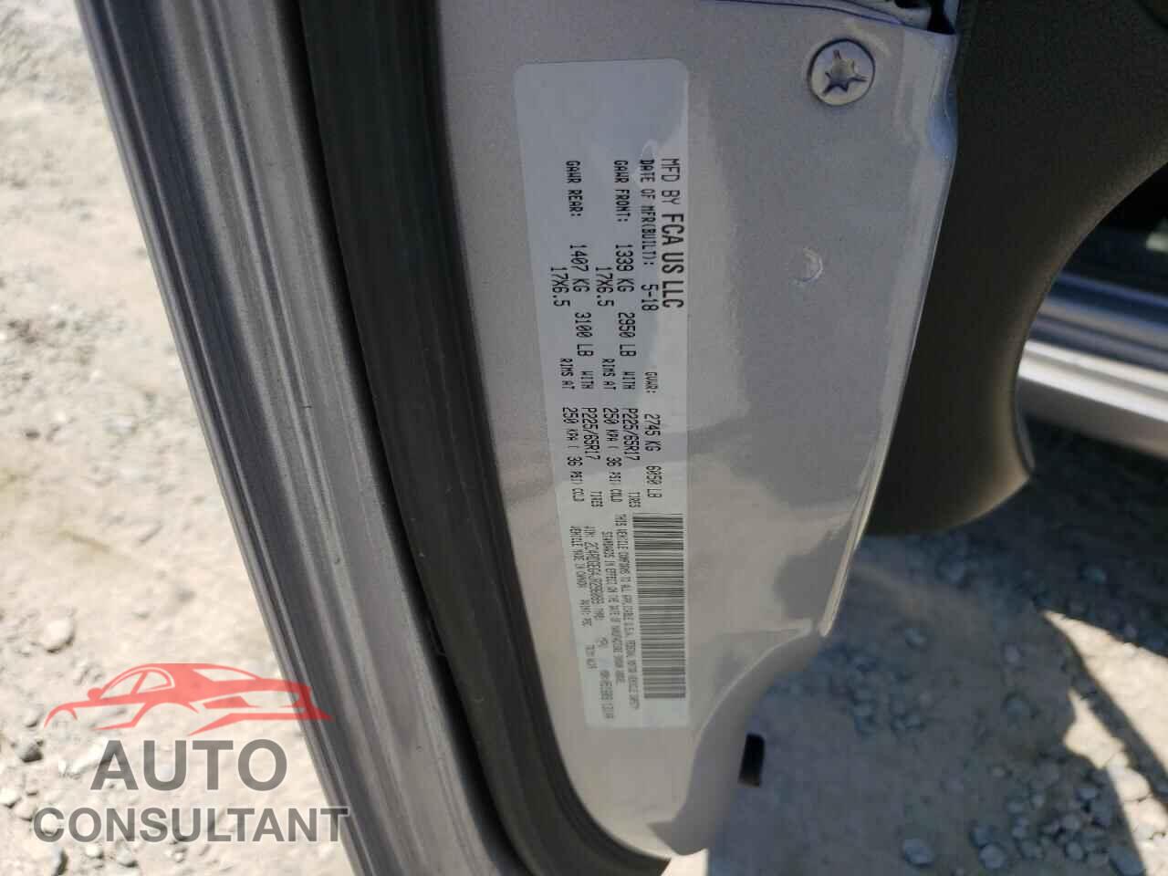 DODGE CARAVAN 2018 - 2C4RDGEG4JR296089