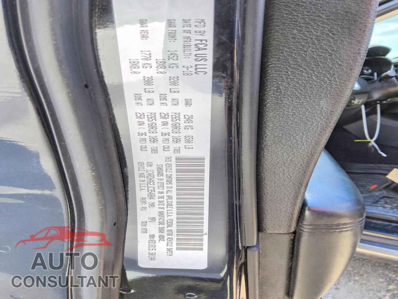DODGE DURANGO 2018 - 1C4RDHAG2JC354804
