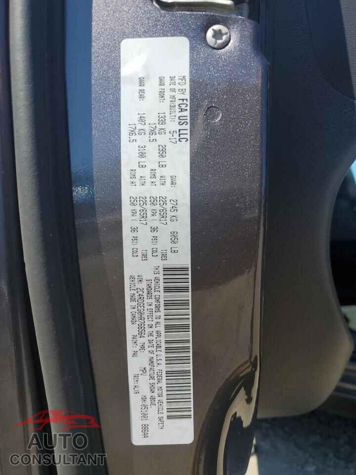 DODGE CARAVAN 2017 - 2C4RDGEG0HR766564