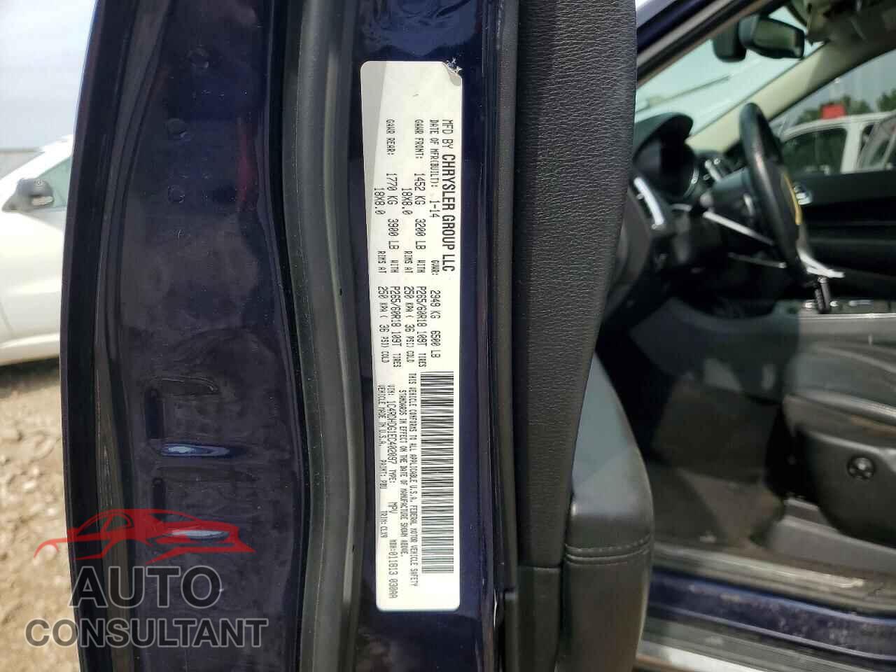 DODGE DURANGO 2014 - 1C4RDHDG1EC402097
