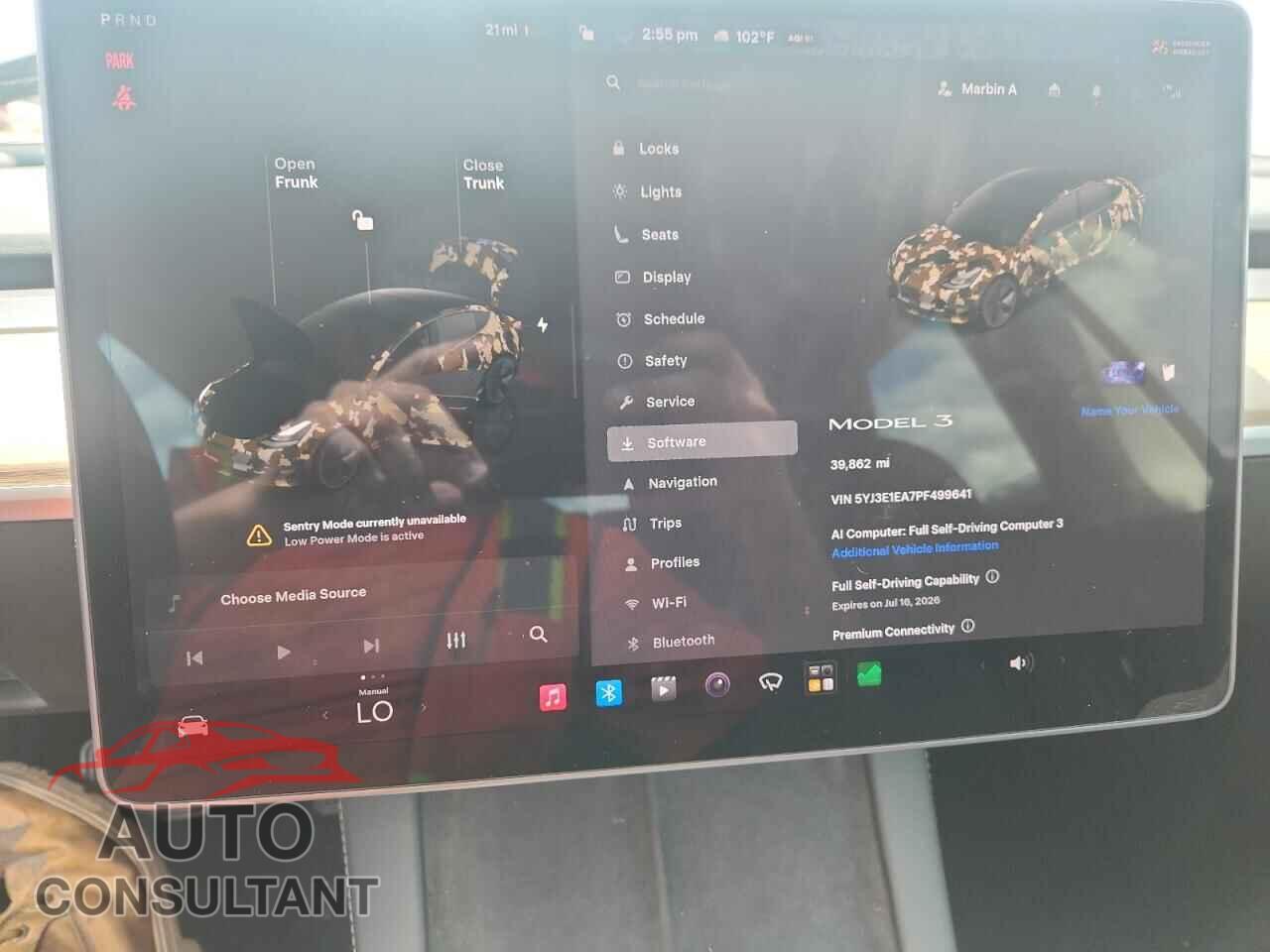 TESLA MODEL 3 2023 - 5YJ3E1EA7PF499641