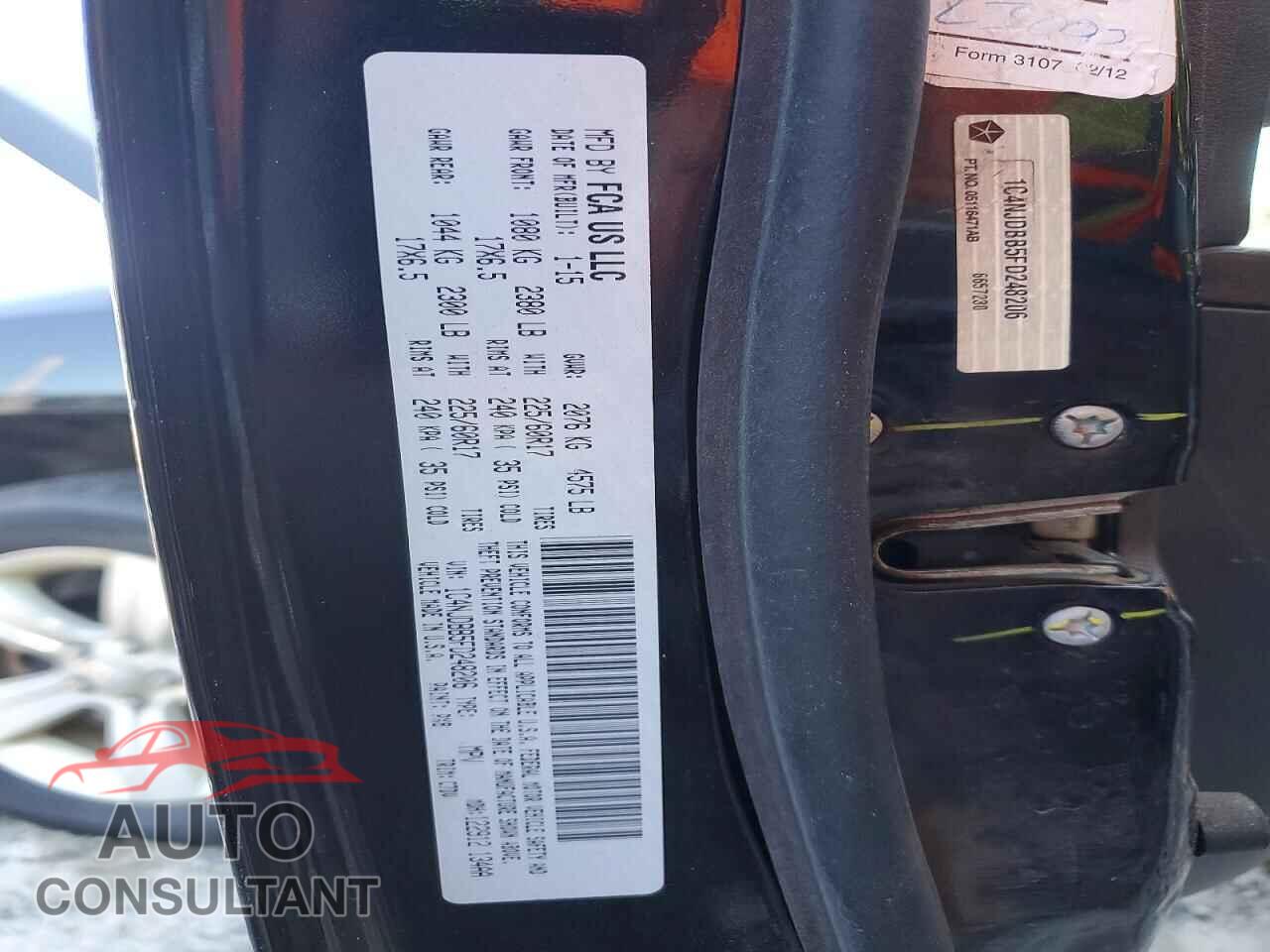 JEEP COMPASS 2015 - 1C4NJDBB5FD248206