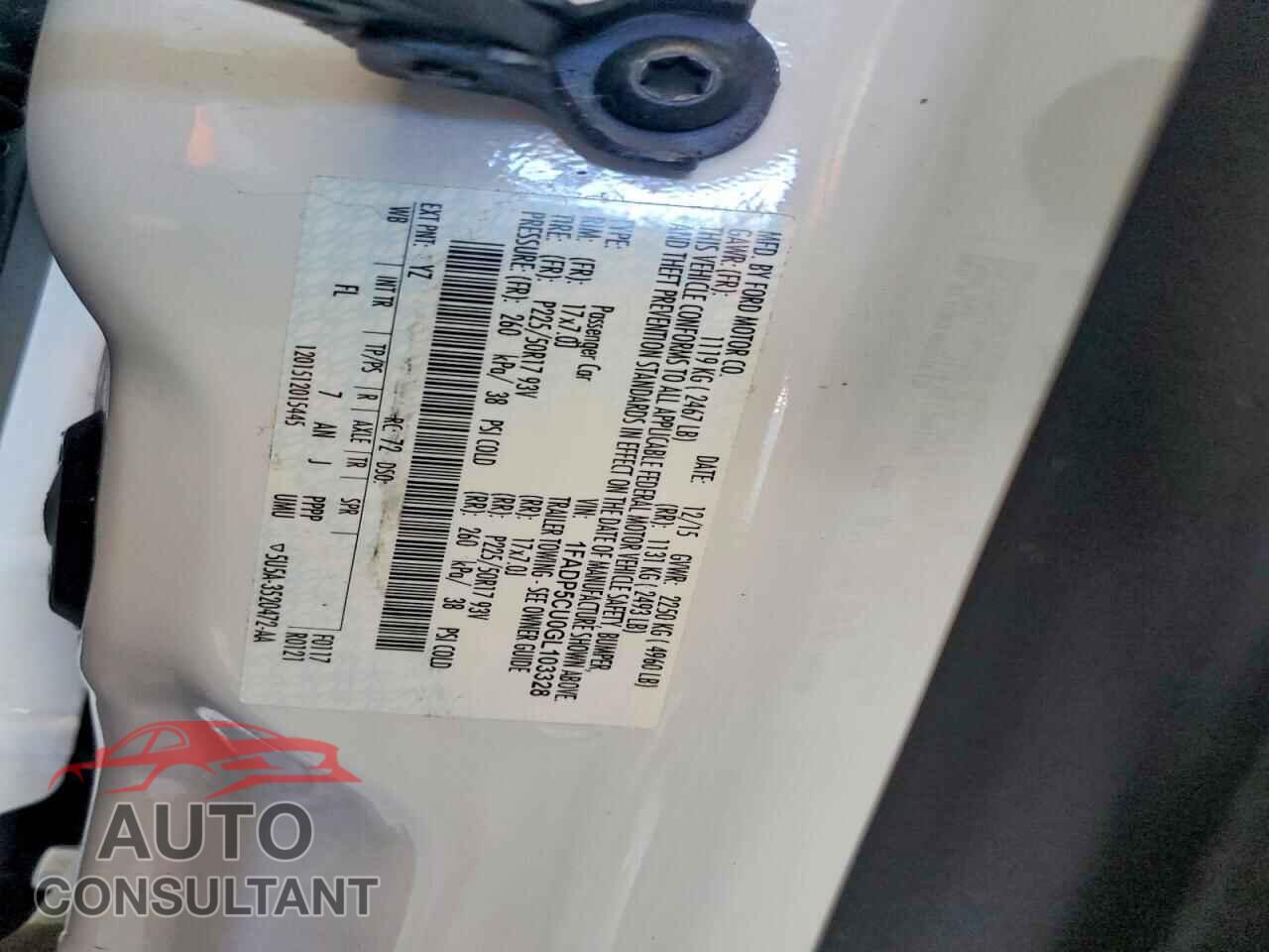 FORD CMAX 2016 - 1FADP5CU0GL103328